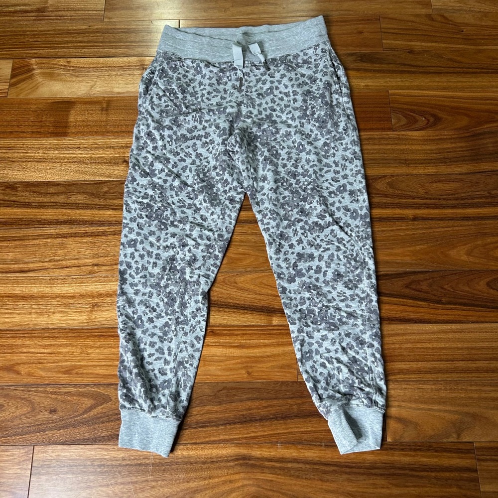 Athleta Balance‎ Printed Jogger Pants Women's Size Small Gray Activewear